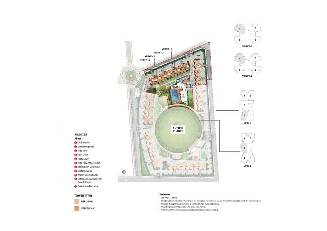 Phase 1 & Phase 2 site plan layout